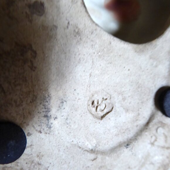 VINTAGE LARGE CERAMIC CRACKLE FINISH LOVE BIRD DOVE SCULPTURE FIGURE - Picture 9 of 9